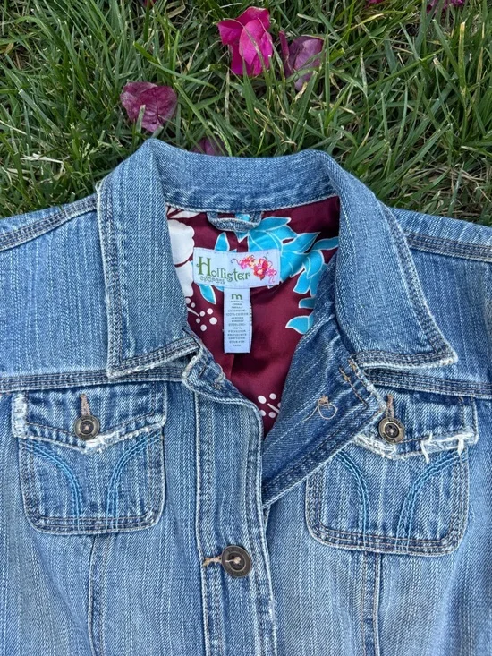 Vintage Hollister Company 3/4 Sleeve Jean Jacket - Picture 4 of 7